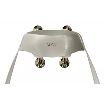 SKG H7 Ultra-E – Goldene Massageköpfe, Kombi-Massage, Kompressionsmassage, Knetmassage, Vibrationsmassage, Nacken, Schultern, Gold, Kunststoff, Tasten, Batterie