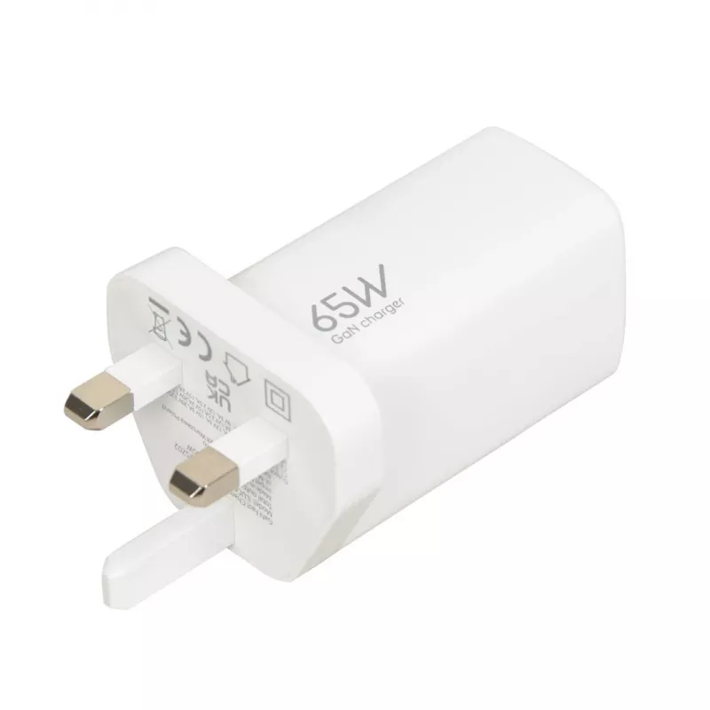 iBOX C-65 Weiß, GaN 65W Universal-Ladegerät UK-Stecker