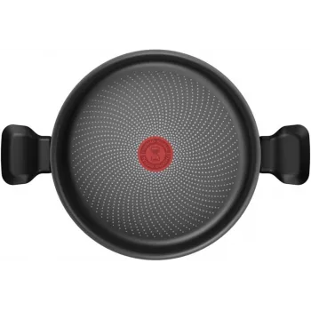Tiefer Topf Tefal H0567042 24 cm mit Deckel — Antihaft-Kochgeschirr, 24 cm Durchmesser