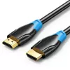 HDMI-Kabel Vention AACBN 15 m, HDMI Typ A auf Typ A, HDMI 2.0, 18 Gbit/s, ARC, vergoldete Kontakte, schwarz