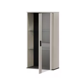 Wandschrank cama meble S2 SOHO 60x29x112 cm — cashmere/schwarz