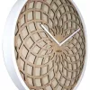 NeXtime Uhr 3150be Sun Small, Ø35 cm, Wand, Beige