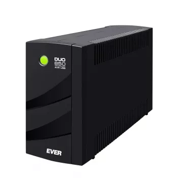 EVER DUO 850 AVR USB - USV - AC 230 V - 550 Watt - 850 VA - Einphasig - 2 x Bleisure 5 Ah - USB - Ausgangssteckdosen: 6