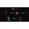 Neon Lights MANTA SNL114MT Bulldog mit Brille Neonschild
