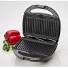 Clatronic ST/WA 3670 Sandwichmaker 800 W Schwarz, Edelstahl