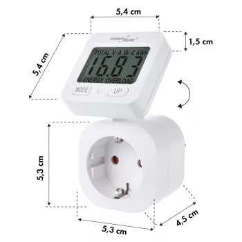 Wattmeter Energymeter GB615E GreenBlue