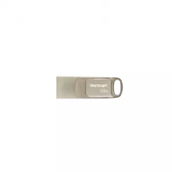 USB-Flash-Laufwerk PATRIOT PS128GT560DS5D 128 GB USB 3.2 (USB-A / USB-C) Swivel Zinklegierung Silber