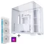 Lian Li O11 Vision Compact Gehäuse-Bundle + HydroShift II LCD-S 360TL AiO - Weiß