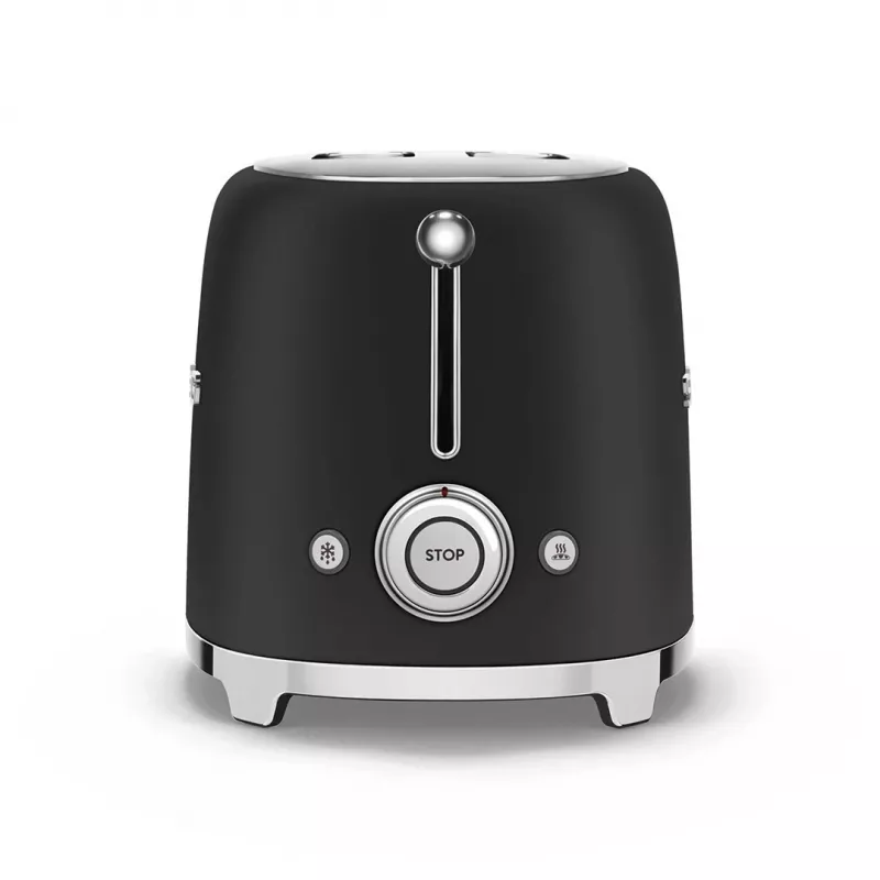 Toaster Smeg 50's Style TSF01BLMEU 2 Scheiben Schwarz Edelstahl
