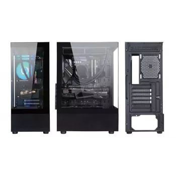 Gehäuse | GOLDEN TIGER | Unterstützte Mainboard-Formfaktoren ATX/Micro-ATX | Schwarz | Midi-Tower | Raider DK-6 | RAIDERDK6