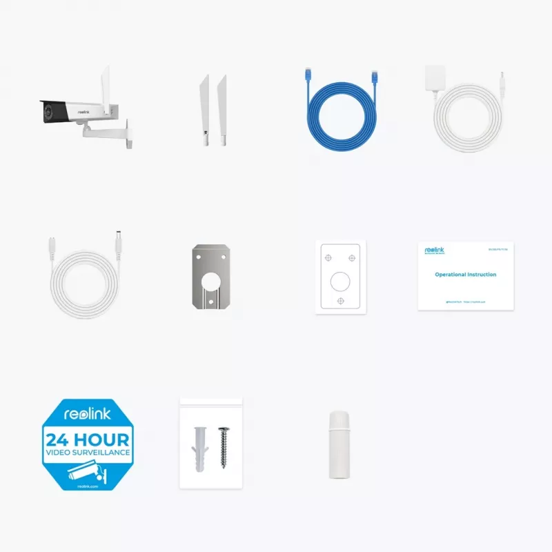Reolink Duo Serie W730 - 4K Außen-WiFi-Kamera, Dual-Objektiv, 180° Panoramablick, Personen-/Fahrzeug-/Tiererkennung