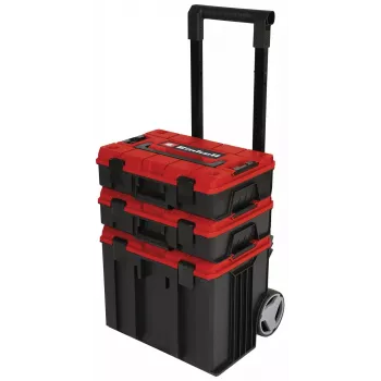 Werkzeugkoffer Einhell E-Case Tower Schwarz Rot Polypropylen Hitzebeständig Spritzwassergeschützt