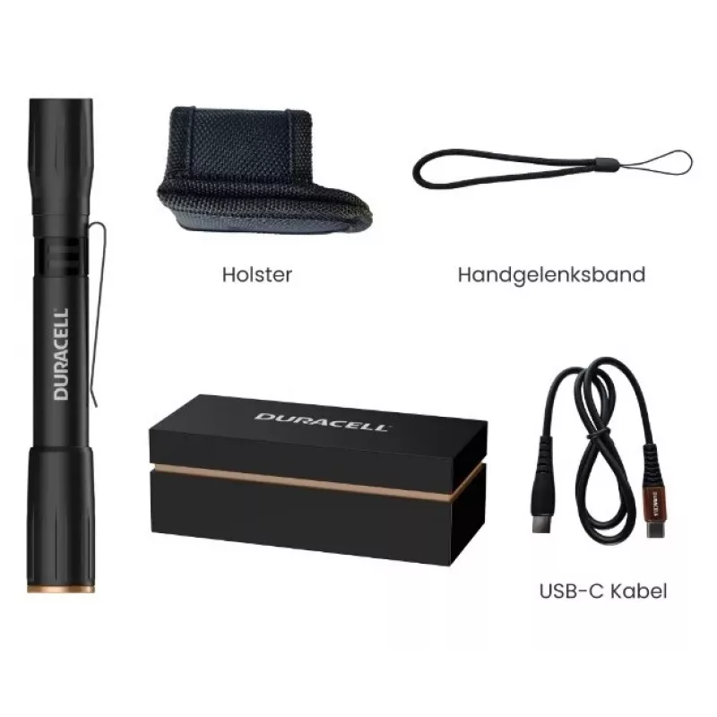 Duracell DF400R Geschenkbox Taschenlampe schwarz