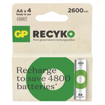 Batterien R6/AA NI-MH 2 600mAh Blister 4 Stk.