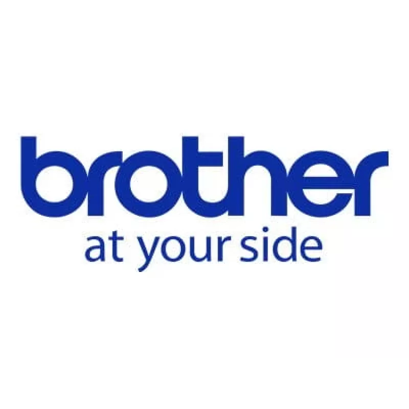 Brother Gloss Laminated Labelling Tape - 12mm, Schwarz/Weiß, 10-pk Etikettierband TC