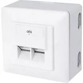 Outlet Box RJ-45 Weiß ShiverPeaks BS74272-SET