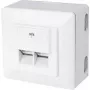 Outlet Box RJ-45 Weiß ShiverPeaks BS74272-SET
