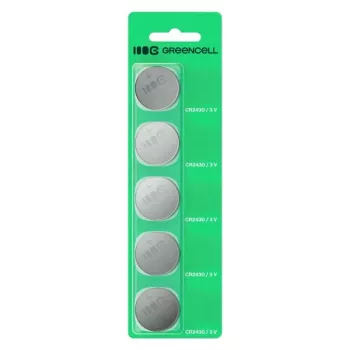 Knopfzellen-Batterie Grün Cell CR2430 3V — 5er-Pack