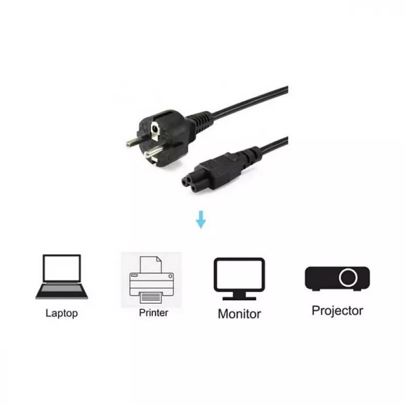 Equip High Quality Netzkabel, C5 auf Schuko