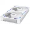 NZXT F280X RGB 140mm ARGB Gehäuselüfter - Weiß, 2er-Pack