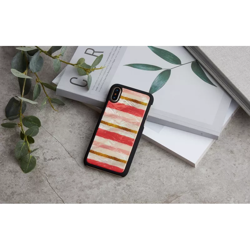 Smartphone-Hülle iKins für iPhone XS / iPhone XS Max Short Cake Schwarz Schutzhülle