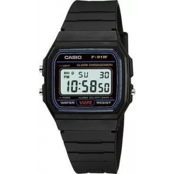 Casio F-91W-1YEF Schwarz