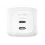 Wandladegerät Belkin WCH019KQWH 50W Dual USB-C PD PPS
