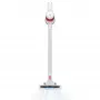Akku-Staubsauger Adler AD 7051 — 300 W max, 22,2 V Batterie, 0,6 L beutellos, Edelstahlrohr, EPA F8, LED-Licht, weiß/rot