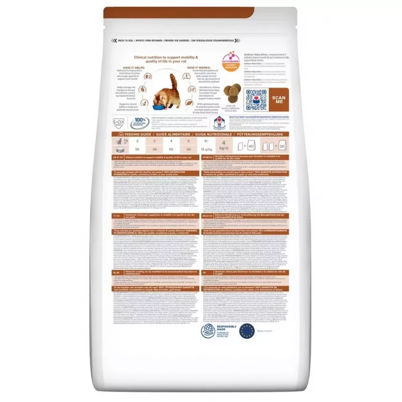 HILL'S PD K/D Kidney + Mobility Huhn - Trockenfutter für Katzen - 3 kg