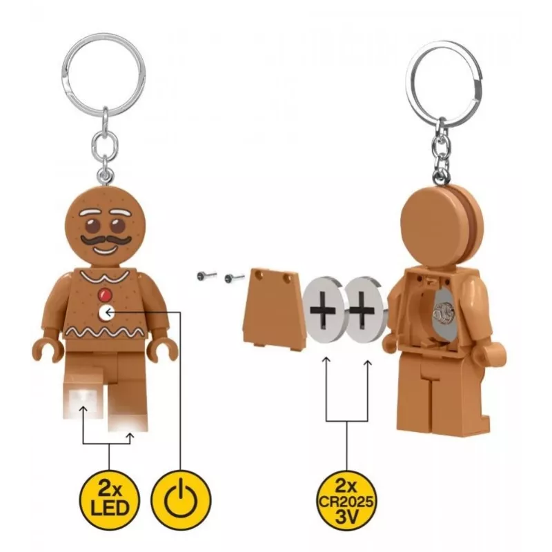 Gingerbread Man Schlüsselanhänger-Licht