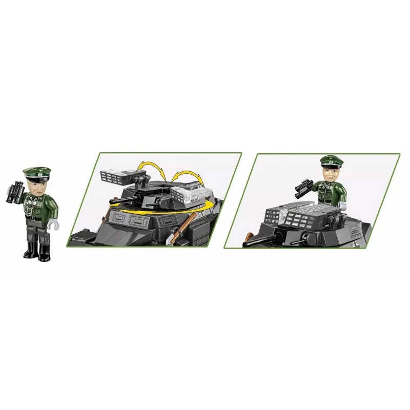 Cobi Blocks Sd.Kfz 222 Modellbausatz COBI-2657 — 502 Bausteine