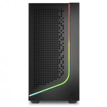 PC-Gehäuse Sharkoon J1000 ARGB mATX — Mid-Tower Micro-ATX-Gehäuse mit ARGB-Beleuchtung