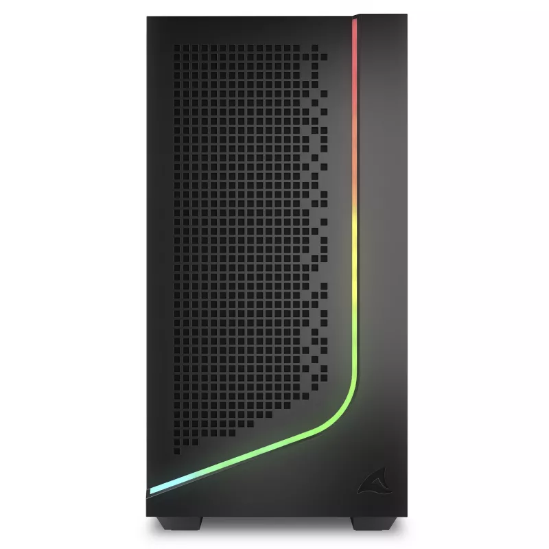 PC-Gehäuse Sharkoon J1000 ARGB mATX — Mid-Tower Micro-ATX-Gehäuse mit ARGB-Beleuchtung