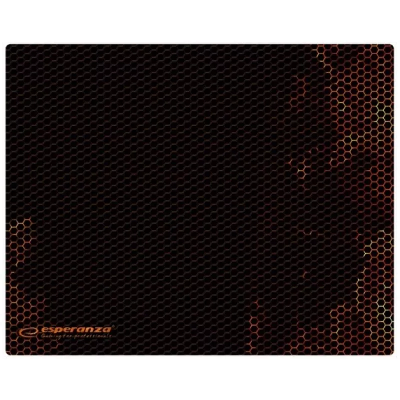 Gaming-Mauspad ESPERANZA EGP102R — Polyester, 300×240 mm, 3 mm Dicke, schwarz, bedruckte Oberfläche