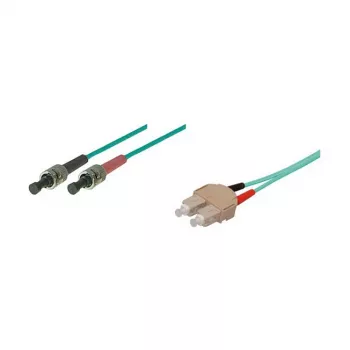 Patchkabel LWL Duplex OM3 (Multimode, 50/125) SC/ST, LSZH, umkehrbare Polarität, 3m, Good Connections®