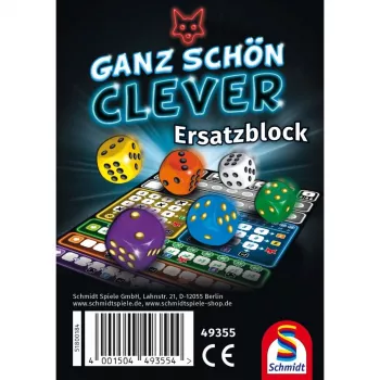 Ersatz-Scoreblock für das Brettspiel G3 Ganz schön clever! (Reiseedition) ab 8 Jahren