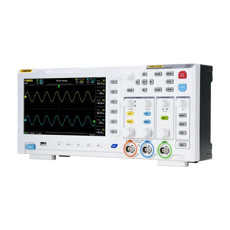 Oszilloskop-Signalgenerator Fnirsi 1014D 2-in-1 – 100 MHz Bandbreite, 1 GS/s Abtastrate