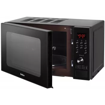 Amica AMGF20E1GB Mikrowelle Flachbett-Mikrowelle mit Grill 20 L 700 W Schwarz