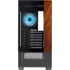 Cooler Master Elite 690 PC-Gehäuse, Midi-Tower, ATX, Tempered Glass - 4x ARGB-Lüfter, Holz, schwarz
