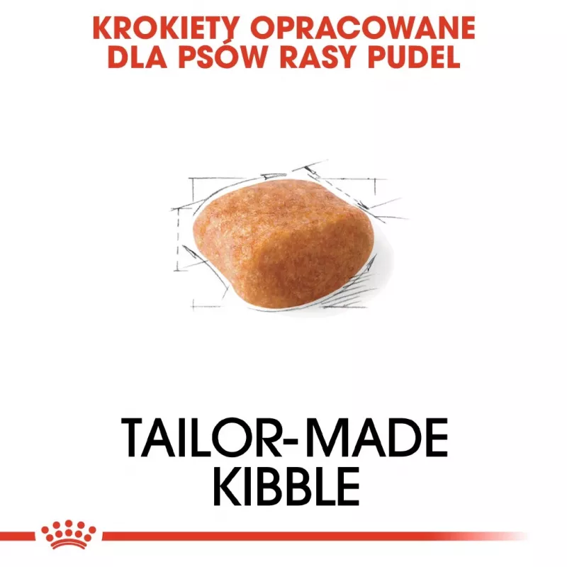 Royal Canin Poodle Adult Trockenfutter für Hunde 1,5 kg — Huhn, 30 % Protein, 19 % Fett