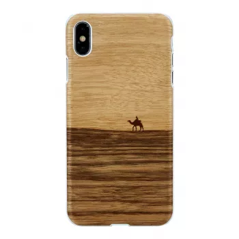 Smartphone-Hülle man and wood für iPhone XS Max — terra white