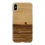 Smartphone-Hülle man and wood für iPhone XS Max — terra white
