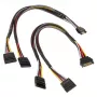 Akasa SATA power Y-Kabel - 30cm 2er-Pack - Kabel - Digital/Daten