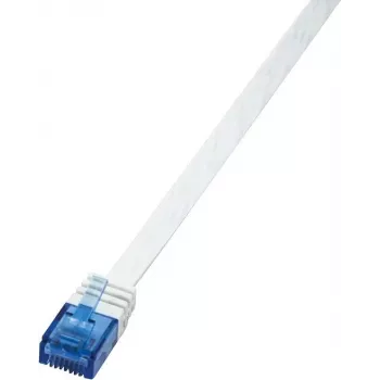 LogiLink RJ45 Netzwerkverbindungskabel CAT 6 U/UTP 2,00 m Weiß LogiLink (CF2051U)
