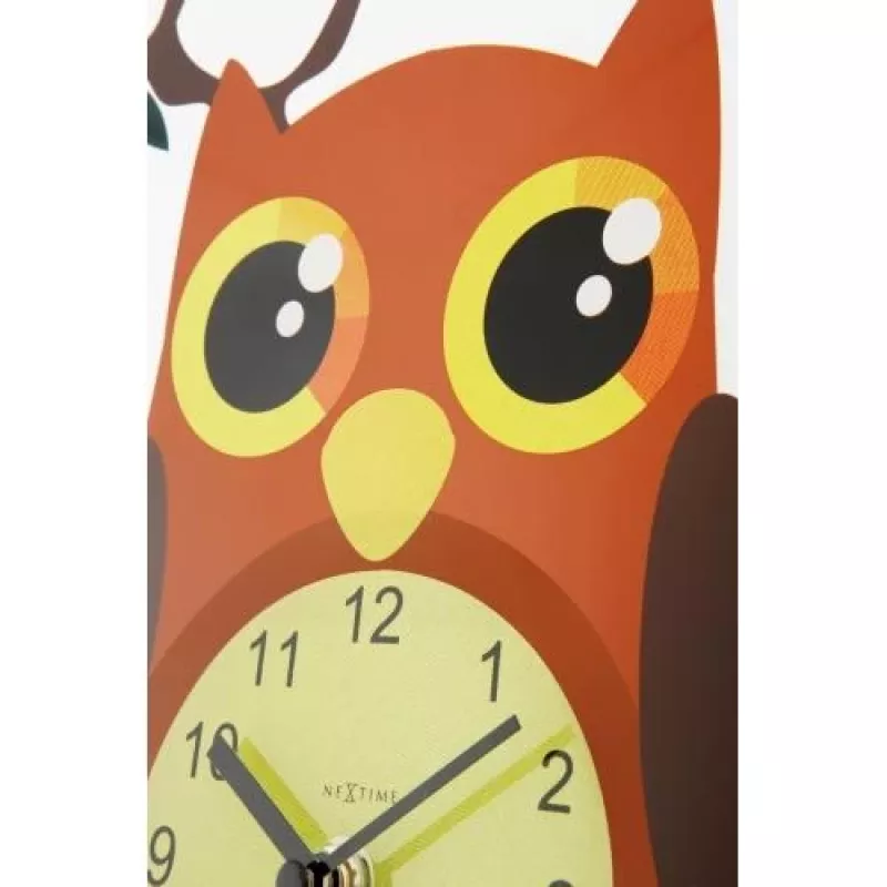 NeXtime Uhr 8169 Oohoo, Ø43 cm, Wand, Mehrfarbig