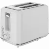 Elektrischer Toaster, weiß, 220-240V, 50-60Hz, 920-1080W, 2 Schlitze, 3 Modi, 7 Bräunungsstufen