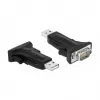 Serielles Kabel DeLOCK 66286 USB Typ-A DB-9 Schwarz 0,8 m