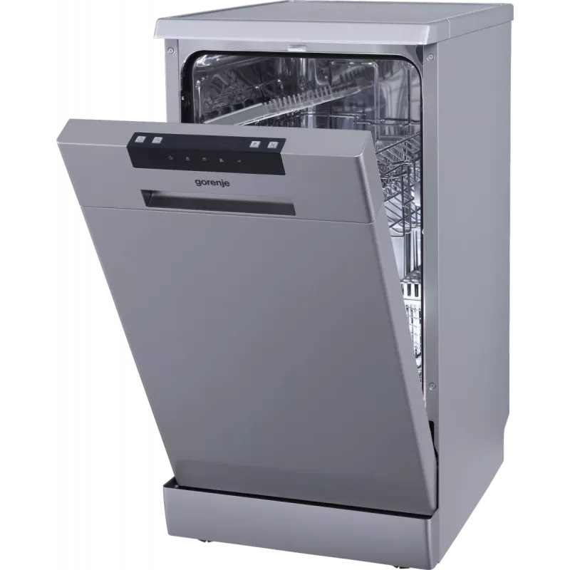 Gorenje GS522E10S Geschirrspüler, E, freistehend, Breite 45 cm, Anzahl Maßgedecke 10, Grau