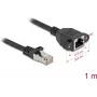 Netzwerkkabel DeLOCK 90775 Schwarz 1m Cat6a S/FTP RJ-45