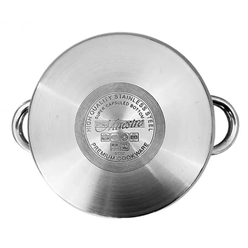 Elektrischer Dampfgarer Maestro MR-2900-18 1500 W Vertikaldampf, 18 cm Kochtopf, 2 l, Edelstahl & Glas, induktionsgeeignet